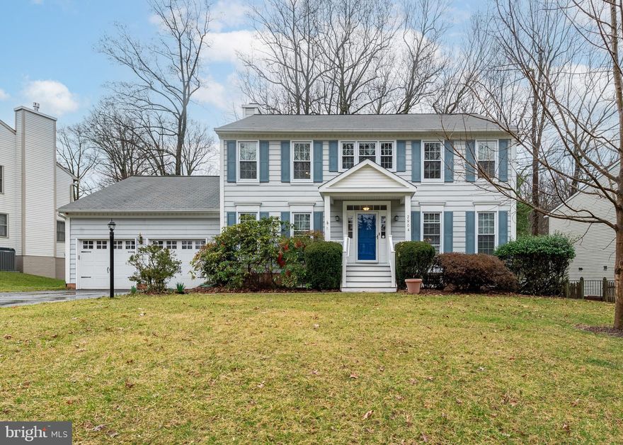 OFFER DEADLINE MONDAY 3/11 AT 6PM**Please remove shoes or use shoe covers, carpets are  new**  When opening front door push hard as the weather stripping is new and tight.  Please turn off all lights when leaving and lock all doors   Beautiful Colonial home featuring hardwood floors, new carpet, main level library, large rooms, open kitchen, with Stainless appliances including an induction range, island, family room with wood burning fireplace, breakfast room with skylights and door to deck, separate laundry room with new luxury vinyl flooring and doors to rear yard and garage. Upstairs are 4 bedrooms and 2 full baths, the primary suite has vaulted ceilings, a walk-in and wall closet and an remodeled bath with dual vanity, separate shower, soaking tub and skylights, lots of natural light throughout the house with large windows and skylights. Lower level features large club area, workshop area, storage, and rough-in for a full bath.  Front porch has been replaced to make it maintenance free. Large, flat fenced in yard and great deck for outside enjoyment.  This home is move-in ready and located just steps away from a park.