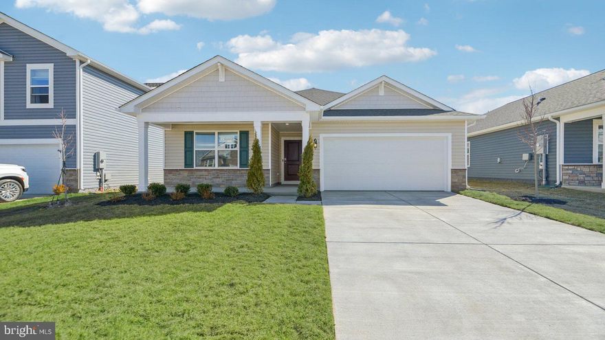 Spring Move In! The Neuville offers effortless main-level living with a spacious and open-concept design.  Featuring 4 large bedrooms and 2 full baths, this home is perfect for families looking for a stair free lifestyle.  The expansive family room flows seamlessly into the modern kitchen, creating a welcoming atmosphere for gatherings and everyday living. The primary suite is tucked away for added tranquility, while the additional bedrooms provide ample space for guests, a home office or hobbies. This thoughtfully designed layout balances comfort and functionality - all on one easy-to-navigate level.  Complete with Granite countertops, LVP flooring, stainless steel appliances, washer/dryer and faux wood blinds for all finished windows.   Our home also comes included with Smart Home Features.  For more information please contact us to set up an appointment.  We look forward to meeting you.
*Photos, 3D tours, and videos are representative of plan only and may vary as built.*