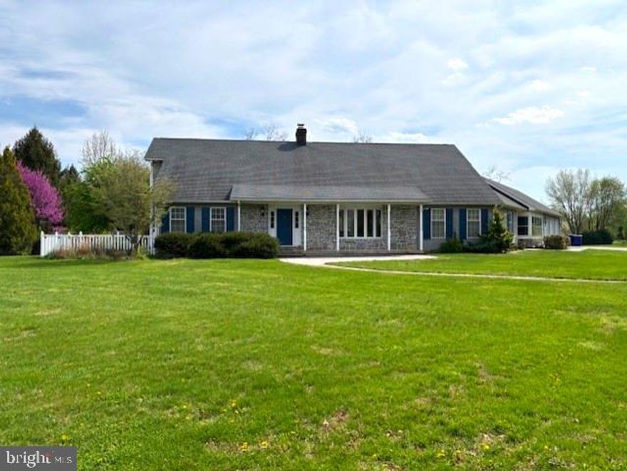 Beautiful stone fronted home, with first floor living, situated on 9+ acres in scenic Cumberland County. This 2-level spacious family home includes 4 large bedrooms; including a ground-floor master suite. Upstairs there are 3 large bedrooms, 2 with full bathrooms. An additional mud/shower room is on the ground floor. There is plentiful storage/closet space throughout the home. The attached enlarged 3-car garage will fit your family cars, as well as lawn mower, snow blower and workshop area. An expansive unfinished basement is excellent for storage and ideal for a gym/pilates area, entertainment/media room, and handyman workshop area. The house also includes a screened in attached Florida room for 3 seasons living. 

The open floor plan on the ground floor means generous space for entertaining and relaxing with family. The large first floor office with built in oak bookcases, Brazilian Koa floor and vaulted ceiling is perfect for work from home days. A large utility/pantry room includes built-in shelves, space for a full-size freezer, laundry hookups and utility sink. The family room features a large wood burning fireplace and flows directly into the custom kitchen with a large island and breakfast area. The Southern orientation and abundance of large windows on both sides of the house allow beautiful natural light throughout the day. 

Walkout from the kitchen into the backyard with an ample wood back deck, gazebo, hot tub, firepit, and concrete patio (just prime for an outdoor kitchen to be installed); perfect for entertaining and taking in the private tranquility of the sweeping landscape around you. If you’re a nature lover, you’ll appreciate the lush backyard often visited by deer and other wildlife including raptors. Horses are welcome and or you could even turn the bottom 4-acres into a wildflower meadow. The lack of streetlights and other light sources mean that stargazing is great from the back deck or hot tub.

Primely located just minutes from the Pennsylvania Turnpike, Interstate 81, and Appalachian Trail this house is well connected for any commute and falls within the catchment of the Cumberland Valley School District. Make an appointment today to view this special home.