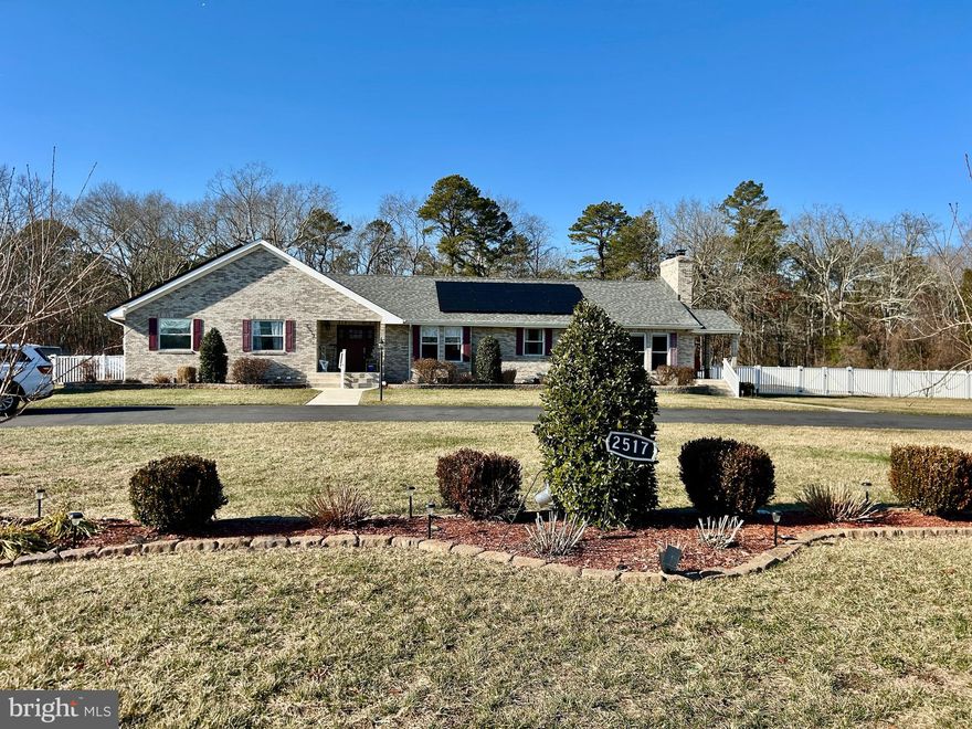 The one you’ve been waiting for has finally arrived. This beautifully renovated brick rancher sits on 1.34 acres in Egg Harbor Township and welcomes you with an impressive horseshoe asphalt driveway, fenced yard, and a charming covered front porch. Step into your own private oasis out back, where a tree‑lined yard offers exceptional privacy, a sprawling composite deck (approx. 30' x 26') provides ample space for entertaining, and an inground pool creates the perfect setting for summer gatherings or quiet relaxation. Inside, a warm and inviting foyer opens to the living room, dining room, and kitchen. The chef’s kitchen is a true showstopper, outfitted with top‑tier appliances including a Sub‑Zero refrigerator and wine fridge, Wolf 6‑burner stove, premium cabinetry, granite countertops, and a large island with accessory sink. Just off the kitchen, a step‑down family room impresses with vaulted ceilings, recessed lighting, and a striking floor‑to‑ceiling brick fireplace with an electric insert. From here, access the side porch and the entrance to the partially finished basement. The bedroom wing offers four generously sized bedrooms and 2.5 bathrooms. The primary suite features a spacious, spa‑like bathroom with an oversized soaking tub and separate shower. Throughout the home, you’ll find solid wood interior doors and bamboo flooring, adding warmth and quality to every room. Fully renovated in 2021, the home boasts newer systems and in addition over $100K in recent upgrades, including a fully encapsulated basement and vinyl fencing. Additional features include irrigation and solar, offering both convenience and efficiency. Ideally located near shopping, dining, the Jersey Shore, Philadelphia, and major roadways such as the AC Expressway, Garden State Parkway, and Black Horse Pike—and situated within the Egg Harbor Township School District—this property truly has it all. Don’t wait. Opportunities like this don’t come around often. Pictures coming soon!