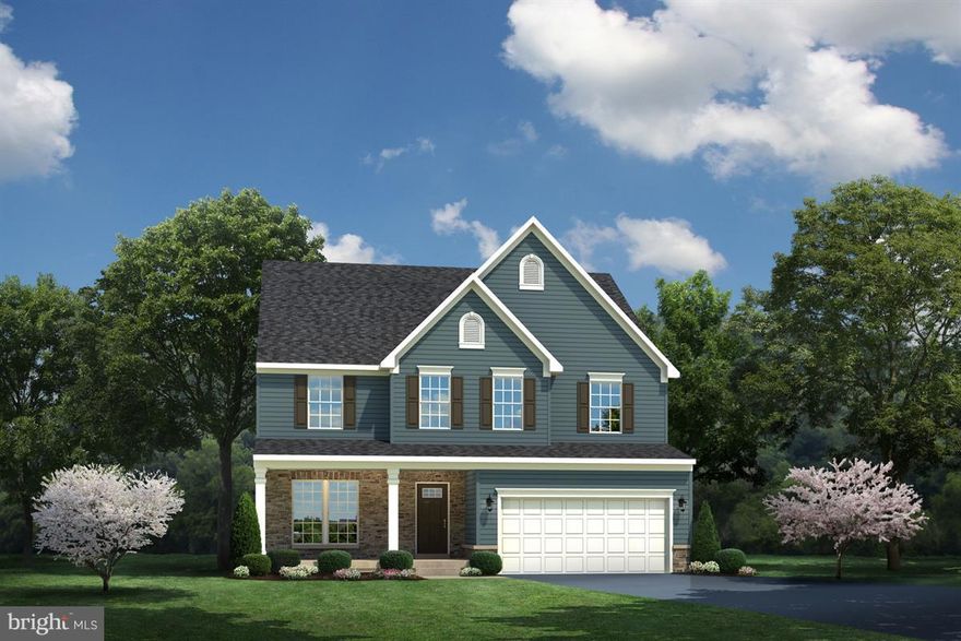 Stunning Rome built to customer's specifications featuring partial Stone front, fully finished basement with wet bar, gourmet kitchen, hardwood floors and much more. Images shown are representative only.
