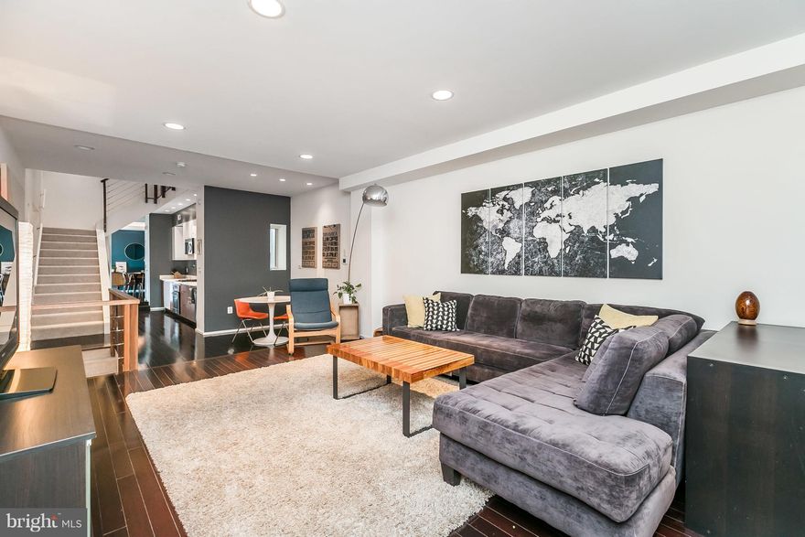 Truly stunning! This 4 level, 3500+ sq ft mod home oozes swank w/ open floorplan, expansive 2 story gallery, custom 2-tone KIT, formal DR, lavish BAs, large BRs & myriad high-end architectural features & lighting. Perfect for entertaining w/ 3rd floor wetbar & rooftop deck w/ amazing city & water views. Beautiful central location mere minutes to Patterson Park & the waterfront. Easy 2-car parking!