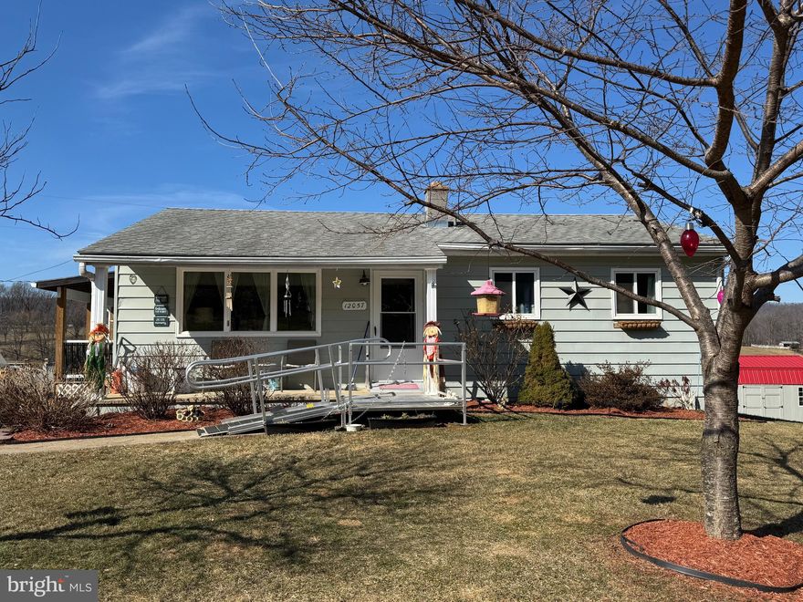 *PRICE MODIFICATION!* Get settled into your new Rockingham County home before the spring!!!  Nestled in the charming outskirts of Linville on a serene 1.015-acre lot, come view this 3-Bedroom Ranch home with central air conditioning and gorgeous mountain views! You're sure to enjoy the sweet sounds of nature as you relax on the front porch or on the decking by the new above-ground pool.  *******  This home features hardwood floors on the main floor and newer windows. The kitchen has newer vinyl flooring and an updated faucet (all 2024), and walks out to the side deck. Three bedrooms and a full bathroom finish off the main level. The IMPROVED walk-out basement includes carpet, recently painted block walls, freshly painted wood stove, and a den with walk-in closet.  *******  A few additional notes = owner uses High-Speed link for internet; electric was recently inspected; most water valves have been replaced; 275-gallon oil tank is newer (2024); oblong above ground pool was installed in 2024 and the pump system is controlled by wi-fi; radon remediation system and UV water treatment systems are in place.  The front exterior ramp is an optional conveyance.  Property is on the school bus route.  All appliances, including the washer & dryer, and the three exterior sheds will convey. The largest shed includes 110 and 220 electric hook-ups...a great place for a workshop!  *******  There is a 20-foot easement/right-of-way for ingress/egress to the 5.246-acre farm behind this property; per seller the easement starts at the gravel driveway to the RIGHT of the house and ends straight ahead at the gate.  Also - a small portion of this property does go across Hollar School Road - see GIS.  Nice country location yet only 15 minutes from Harrisonburg, 10 minutes from I-81, and 40 minutes from 66.