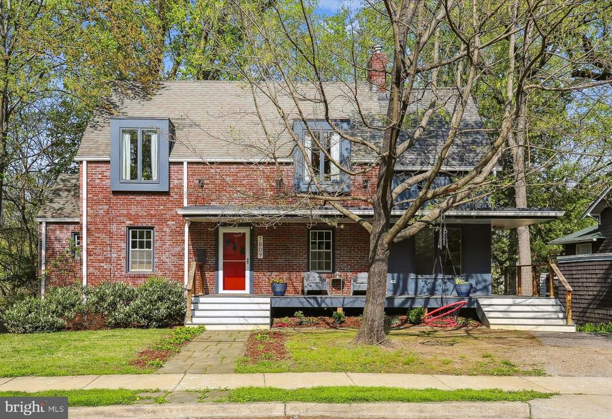 Nestled in the heart of Takoma Park, this beautifully expanded home offers exceptional space, flexibility, and modern updates throughout. A thoughtfully designed two-story addition provides generous living areas including a sunlit bonus office with walls of windows and a mudroom with custom shelving and closet space perfect for everyday convenience. The main level also features a spacious living room with cozy fireplace,  dining space off the fresh and sunny kitchen, and a main level bedroom and full bath—ideal for guests or multi-generational living. The upper level boasts an elegant primary suite featuring a luxurious en-suite bath and a spacious walk-in closet, accompanied by an additional large bedroom with its own full bath. The lower-level apartment/in-law suite offers private accommodations or potential rental income. Outdoor living shines with an expansive screened-in porch—perfect for relaxing or entertaining—and a large deck overlooking a deep, private lot. Just 1.5 miles from Takoma Park Metro and minutes from parks, trails, Washington Adventist Hospital and University, this handsome home perfectly blends charm, functionality, and location.