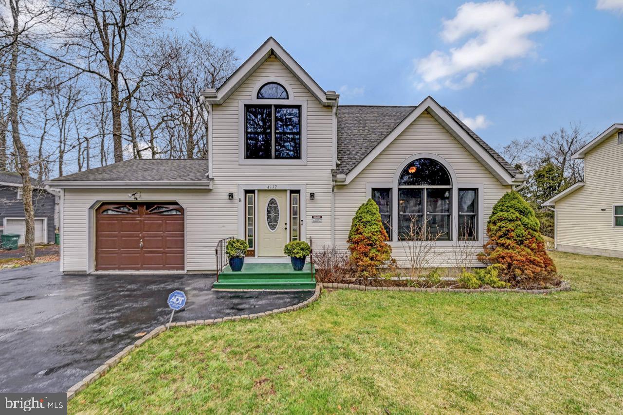 FIRST TIME ON THE MARKET! STAYCATION OR VACATION, THIS HOME IS FOR YOU! This 4BED/ 2BATH CONTEMPORARY Home features New Hardwood & Laminate Flooring , spacious kitchen w/ separate dining area, living room w stone-face fireplace & primary bedroom w/full bath. Step outside to your outdoor oasis where you will enjoy swimming at your leisure, relaxation in your 7 person Jacuzzi or simply unwind and take in some shade under your Sun Setter Awning. Afterwards rinse off in your very own OUTDOOR SHOWER. It's the Perfect space for family gatherings and entertaining! Located in a low HOA DUES & STR Friendly community, close to all major Pocono attractions such as Kalahari, Camelback Resort , Shopping & Restaurants. Minutes from I-80 , RT 611 & Martz Bus line to NYC. Great opportunity for those looking to enjoy vacationing in the Poconos, an investment or simply to enjoy year- round living. Do not miss out & Schedule your private showing today!