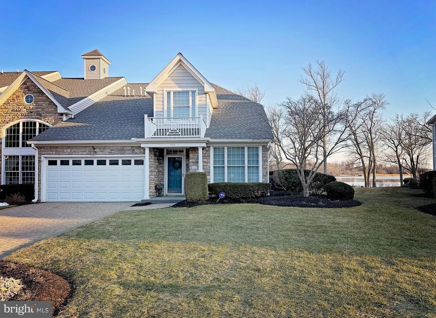 Rarely available end-of-group waterfront villa in the sought-after Water’s Edge gated community! Perfectly nestled along the scenic Bush River, this stunning four-bedroom, 3 bath home welcomes you with breathtaking panoramic water views and refined, timeless upgrades throughout.
The open-concept main level showcases new wide-plank hardwood floors, custom chandeliers, coffered and tray ceilings, and an elegant dining room with built-ins. The beautifully updated kitchen features waterfall granite countertops, premium finishes, and a charming breakfast nook, ideal for morning coffee with a view. The dramatic two-story great room impresses with a soaring coffered ceiling, gas fireplace, Palladian windows with remote-controlled blinds, and spectacular water views that truly steal the show.
The main-level primary suite offers private access to a beautifully hardscape patio with a remote retractable awning, perfect for relaxing or entertaining. The luxurious en-suite bath features double vanities, touch mirrors, a soaking tub crowned with a statement chandelier, and upscale finishes throughout. A versatile second bedroom on the main level, complete with chair rail and crown molding, makes an ideal office or guest room. A tastefully remodeled full bath completes the main level.
Upstairs, an expansive loft overlooks the great room and captures even more stunning water views through the grand Palladian window. Two additional spacious bedrooms and a full bath complete the upper level, along with your very own private balcony. 
Recent updates include a newer roof, new HVAC system, new flooring, waterfall granite countertops, stainless steel appliances and numerous upscale light fixtures.
Experience maintenance-free living with elegance and comfort at its finest, complemented by unmatched views in one of the area’s most desirable gated communities. Say goodbye to lawn care and snow removal forever!
Enjoy an exceptional array of amenities, including a sparkling pool, fitness center, clubhouse, scenic walking trail, putting green, and convenient kayak/canoe storage.
Conveniently located near APG, I-95, Amtrak, shopping, and restaurants.