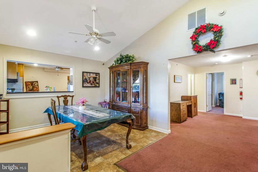 9 bedrooms, complemented by 3 full and one half bathrooms - ALL ON THE MAIN LEVEL.  Well-proportioned; kitchen,dining and living rooms. The unfinished basement is for utilities.Handicap ramps for access. Alarm system & cameras. A bonus area in the attic. No HOA. Detached 2 car garage. Long driveway with adequate parking. Close to schools,shopping and sporting amenities.