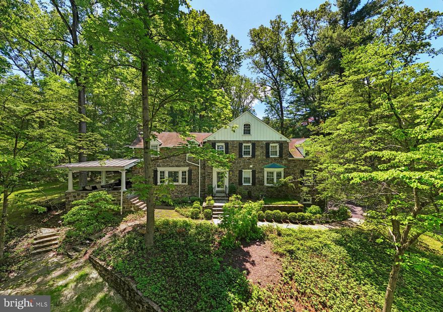 This stunning 4 bedroom (+ flex), 3.5-bath home boast over 4000 sqft of living space and blends classic charm with modern luxury following a full-scale designer renovation and thoughtful addition. Set on a serene lot in the heart of Penn Valley, every inch of this residence has been reimagined and rebuilt to the highest standards.

The all-new chef’s kitchen—housed in a light-filled addition with metal roofing and skylights—features custom cabinetry, a walk-in pantry, top-of-the-line Thermador and Wolf appliances, and premium fixtures throughout. Bathrooms have been fully renovated with custom vanities, a heated tile floor in the primary, and designer finishes. The new primary suite, with exposed wood beams and abundant natural light, offers a peaceful retreat.

Every detail speaks to quality: new wide-plank wood floors, handcrafted built-ins, upgraded staircase and trim work, and a Sonos-integrated sound system. Major systems—including electrical, plumbing, and central AC—have been replaced, and the home is hardwired with Ethernet in every room.

Outdoor upgrades include a newly paved driveway, sprinkler system, and architectural plans for a custom patio with outdoor kitchen. Treetop views from the large, private side porch complete this unique offering. Thanks to a shared easement, General Wayne Park is just a quick and easy walk away, and you're just minutes from nearby town centers, and commuter routes.