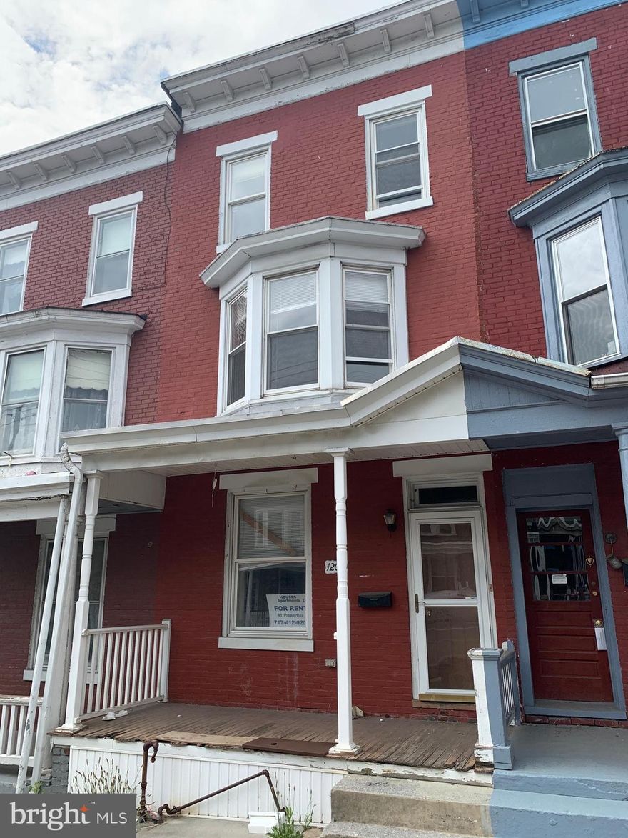 Investors are selling this 4 bedroom house as is.  Home has has many improvements over the years like newer insulated glass windows, updated electric, heat , kitchen and bath..Any utilities needed for inspections will be the responsibility of buyer to turn on.  This will make an extremely attractive rental unit with its closeness to the capital, bus stop and river.  Any questions please call Ron at 717 576 8776