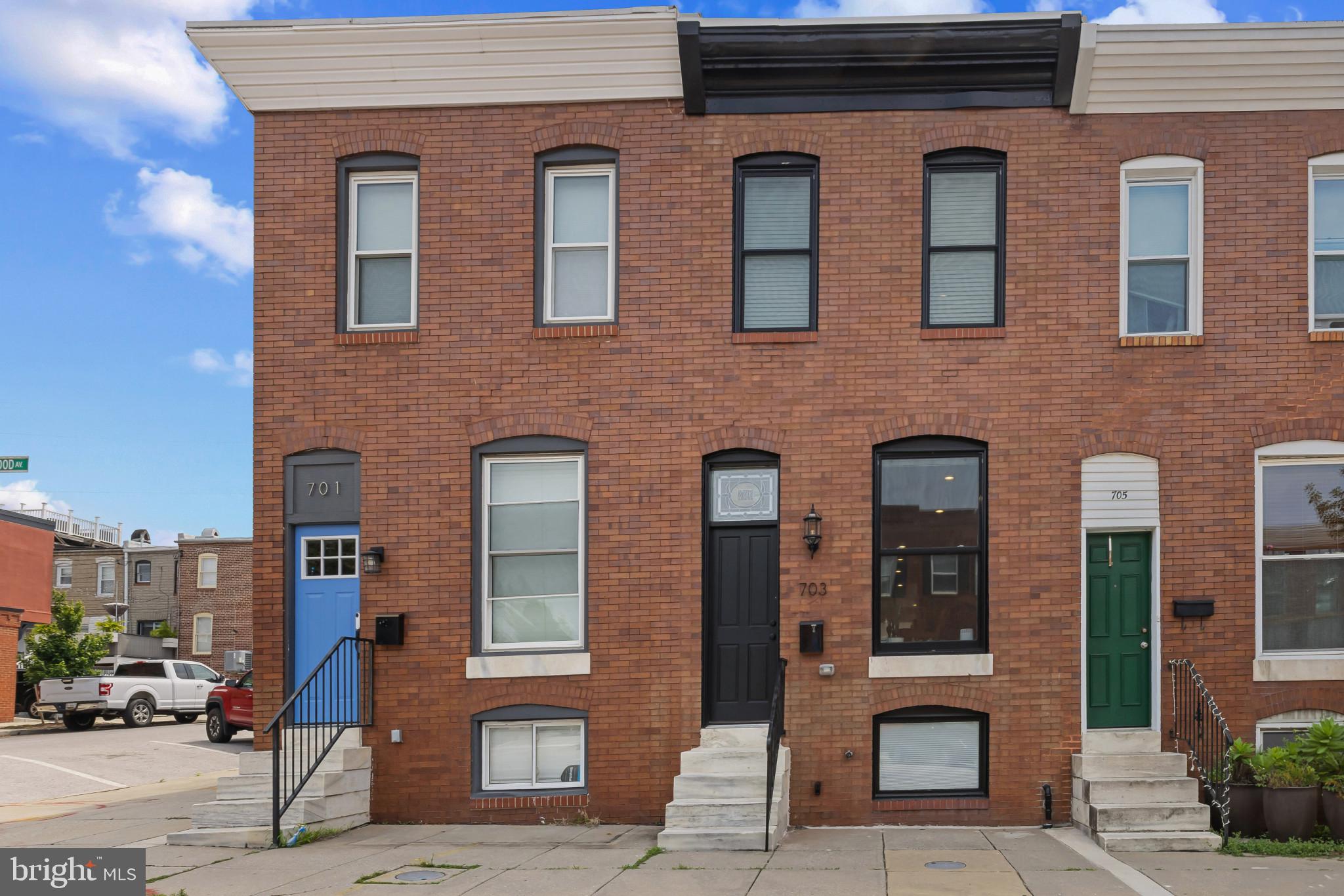 OPEN SUNDAY 1 - 2:30 :: Beautiful fully remodeled 4 Bedroom/3Full Bath EOG townhouse with a parking pad AND 8 years remaining on CHAP certification. An open and wide floor plan allows natural light to fill the space. The exposed brick gives a warm contrast to the modern clean lines of the home. The living room and dining room flow into the beautifully designed kitchen with its oversized island and abundant cabinetry. The upper level consists of the spacious primary ensuite with its walk-in closet and dual vanity with generously sized shower. The light-filled 2nd bedroom features a large walk-in closet and an adjacent full bath in the hall. Two additional bedrooms on the lower level share a full bath. A full-size stacking washer/dryer completes the space. Whole House Audio System. Enjoy your roof top deck with 360’ views of the Baltimore skyline. Just 2 blocks to Patterson Park with its playgrounds, athletic fields and ice-skating rink. Head a few blocks south and you’re enjoying the Canton Waterfront Park, Harris Teeter, Safeway, and Canton Square with great shopping. Enjoy unlimited choices of eateries and restaurants. Close to Johns Hopkins Hospital and everything the Inner Harbor/Canton Waterfront has to offer!