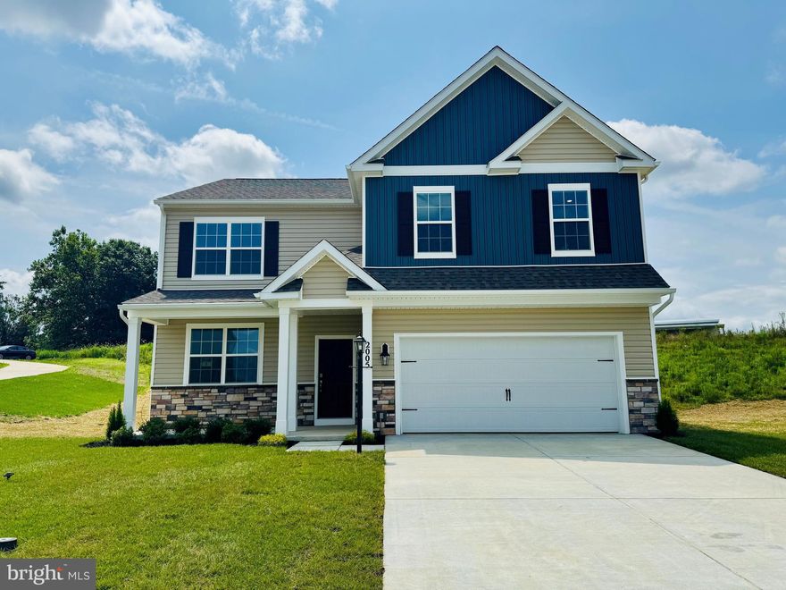 The Henley by D.R. Horton is a new construction home plan featuring 2,600 square feet of open living space, 4 large bedrooms, 2.5 baths and a bonus upstairs living space added on the second floor. The Henley features a staircase situated away from the foyer for convenience and privacy, as well as a wonderful study or flex room, you decide how it's used! The kitchen is well appointed with beautiful cabinetry, a large pantry, stainless steel appliances and a built-in island with ample seating space. The entry from the garage has a large drop zone area conveniently located for coats and jackets. Enjoy the added convenience of this home’s spacious laundry room located on the second floor that will make the Henley feel like home! 
*Home and community information, including pricing, plans, included features, terms, availability and amenities, are subject to change and prior sale at any time without notice or obligation. Pictures, artist renderings, photographs, colors, features, and sizes are for illustration purposes only and will vary from the homes built within communities.