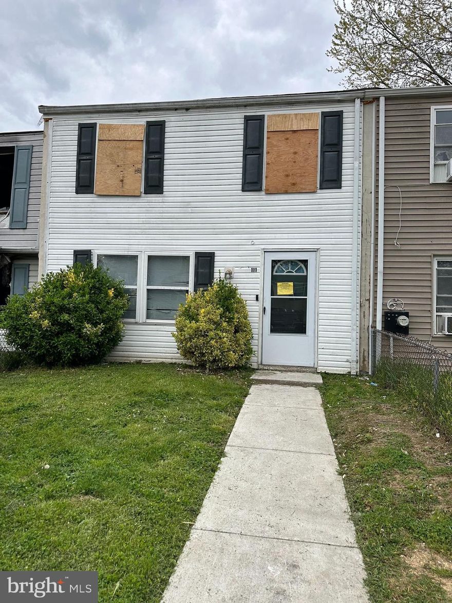 OFFER ACCEPTED, NO MORE SHOWINGS!
Great investment opportunity! Water and sewer hook-up alone is this price. Due to a house fire, this home was completely gutted and ready for you to renovate. Close to RT 40 and commuter routes. Highest and best offer by Thursday, 4/25 at 3PM