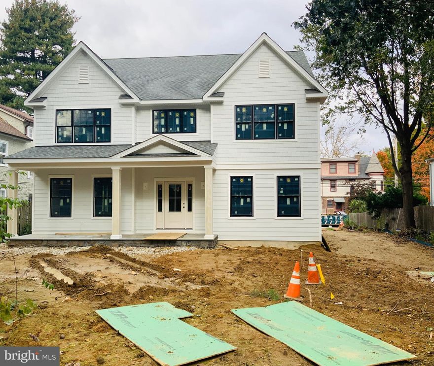Spectacular new construction from Rayer Sexton Homes in a prime Merion Station location. The stunning exterior will be clad in white shingle style and horizontal cement board siding with black Pella windows. Large covered front porch leads to the welcoming front entrance. The interior will offer center hall entrance with flanking formal living and dining rooms. The open chefs kitchen with Thermador appliances and Century Cabinetry is a great space for all the gatherings adjacent to family room which spans the rear of the home along with a separate breakfast room leading to Side patio through large sliders. Rear mud room with powder room and cubbies and entrance to garage and rear yard.The second floor begins with the oversized master suite with tray ceiling, dressing room, secondary office, walk in closets and spa like master bath. Three additional bedrooms and two baths along with laundry room on the second floor. Third floor offers fifth bedroom and 4th full bath.Located just a block to Merion Elementary and a short walk to the town of Narberth, train station, shops restaurants and a short commute to center city.Buyers will have options to select interior finishes. Early Spring 202 delivery, Taxes TBD