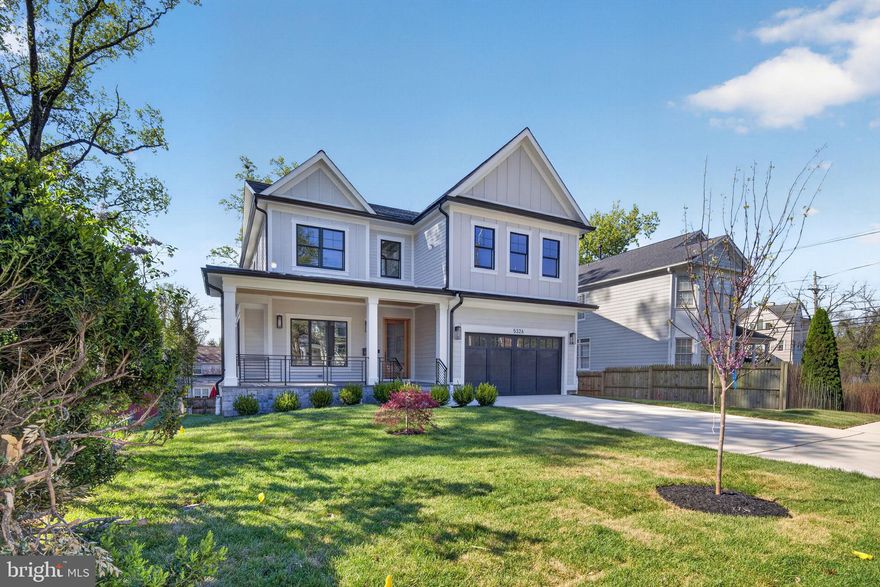 Set on a quiet street in Bethesda, 5326 McKinley Street is a thoughtfully designed new construction home nearing completion, with delivery anticipated April 1 and showings to begin shortly after.
From the moment you arrive, the home presents a clean, modern take on classic architecture—wide front porch, crisp lines, and a presence that feels both substantial and welcoming. Inside, the layout was designed for how people actually live, with nearly 2,000 square feet on the main level alone .
The main level opens with a proper foyer flanked by a formal living and dining room, creating a natural sense of arrival before transitioning into the heart of the home. The kitchen, breakfast area, and family room flow seamlessly together, anchored by a large island and direct access to the rear deck. A mudroom and attached garage keep things practical without sacrificing design.
Upstairs, the second level offers four well-proportioned bedrooms, including a primary suite that feels tucked away and private. The suite is complemented by a spacious walk-in closet and a well-appointed bath, along with an additional sitting area that adds flexibility for a quiet workspace or retreat . Secondary bedrooms are thoughtfully laid out with access to private baths, and a dedicated laundry room adds convenience where it matters most.
The lower level extends the living space with a large recreation room, wet bar, additional bedroom, and a flexible area that can easily function as a gym, yoga studio, or media room . It’s the kind of space that adapts to whatever stage of life you’re in.
Every detail reflects a focus on longevity, livability, and clean design.
The location is just as compelling. Positioned minutes from the National Institutes of Health, Suburban Hospital, and Walter Reed National Military Medical Center, the home offers exceptional convenience for medical professionals and those seeking proximity to some of the region’s most important institutions. Downtown Bethesda is just moments away, placing you close to some of the area’s best dining, boutique shopping, and everyday conveniences, along with easy access to parks, trails, and major commuter routes.
A rare opportunity to secure a brand-new home in an established Bethesda neighborhood—without the wait.