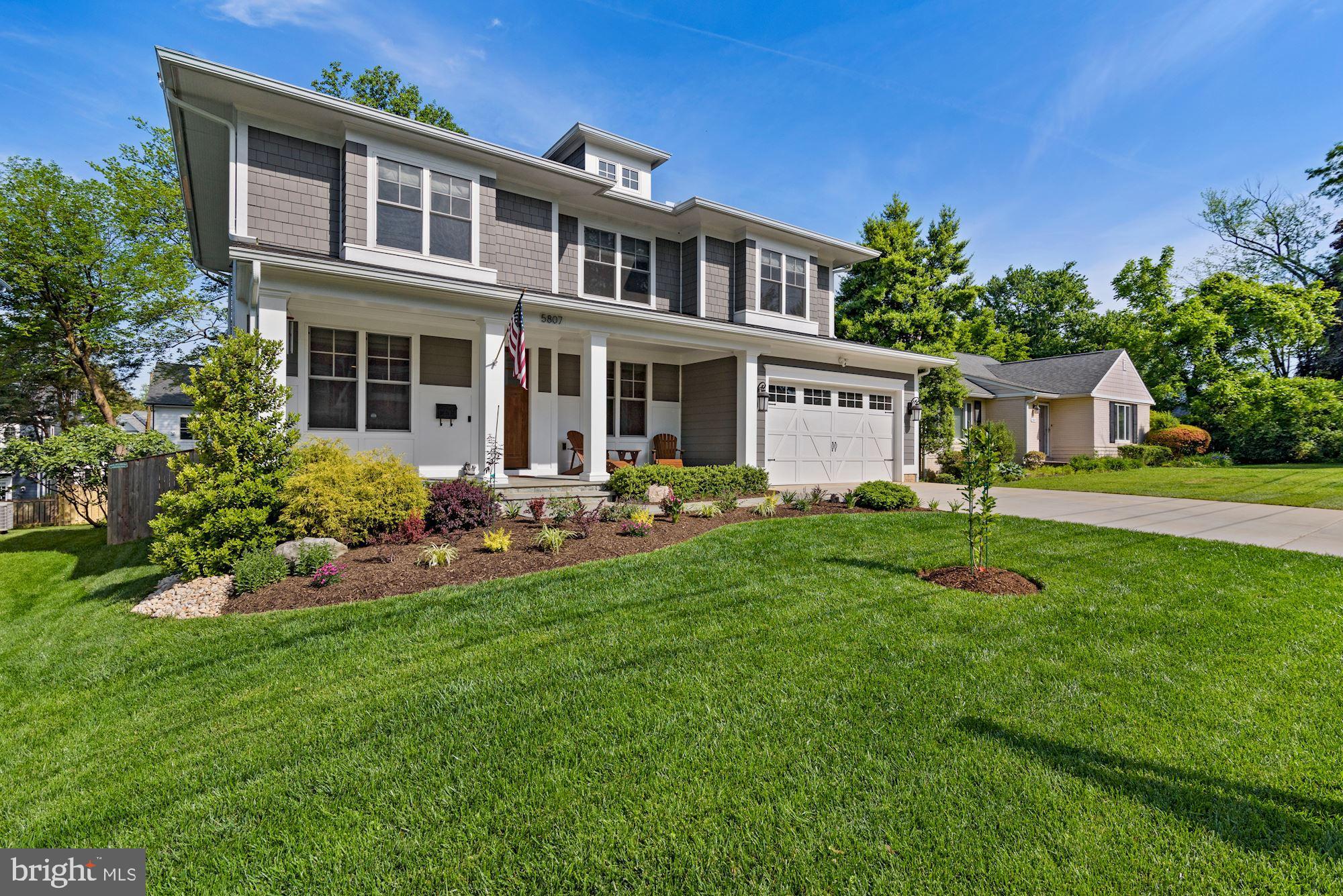 This offering is a wonderful opportunity for a buyer to have a turn-key home in a fabulous neighborhood! One of the best new homes in Alta Vista terrace. 5-years young home designed by Claude C. Lapp and built by Douglas Construction group in 2017. Tons of updates, from cabinets, countertop, lighting features to all build-ins. 5 bedrooms, 4 and half baths,1 office on the main floor, and 1 family library downstairs. Finished walkout basement and new add on deck and wide screen porch porch (finished in May 2021) with screens and a waterproofed patio area underneath where is perfect for kids play or outdoor family activities. Formal living and dining rooms with fireplace, a gourmet kitchen with all built in appliances. Huge laundry room upstairs, a two-car garage with finished garage floor leading to a mudroom, and a lower level with a media ready recreation room, plus a work out area. Walk-in closets in every room and a beautiful loft upstairs to enjoy your family time. Downstairs includes recreation and game rooms, exercise room, a well-appointed bedroom and full bath, and storage/utility room. Beautiful details: all hardwood floor from main lever to stairs and upstairs, high end window treatment and stair runner, moldings and lighting are among the special interior touches, Ring Home security system with 4 cameras across the house. Fully-fenced backyard with beautiful Pennsylvania flagstone side way and extensive professional landscaped grounds and hardscape making it ideal for both entertaining and kids play. Seller owned Tesla solar panel on the roof and a Tesla car charger. Overall seller spent $ 315,000 for all updates after the purchase of the new construction in 2017 (Upgrading list in the MLS). The Alta Vista/Wyngate neighborhood is known for its cohesive and friendly community, and is the perfect spot for those seeking a warm and welcoming neighborhood with all of the conveniences of the city close at hand. Incredibly convenient location with easy access to downtown DC as well as to points in Maryland, Virginia and beyond, via routes inside the Beltway as well as the Beltway and I-270. Just steps from Arylawn Park and local schools, with downtown Bethesda just minutes away.Metro stops at NIH and Bethesda are close, plentiful shopping, services and restaurants are found in nearby Wildwood shopping center, Westfield Mall and downtown Bethesda. Wyngate Elementary and North Bethesda Middle School are both within blocks, as are parks and the YMCA.