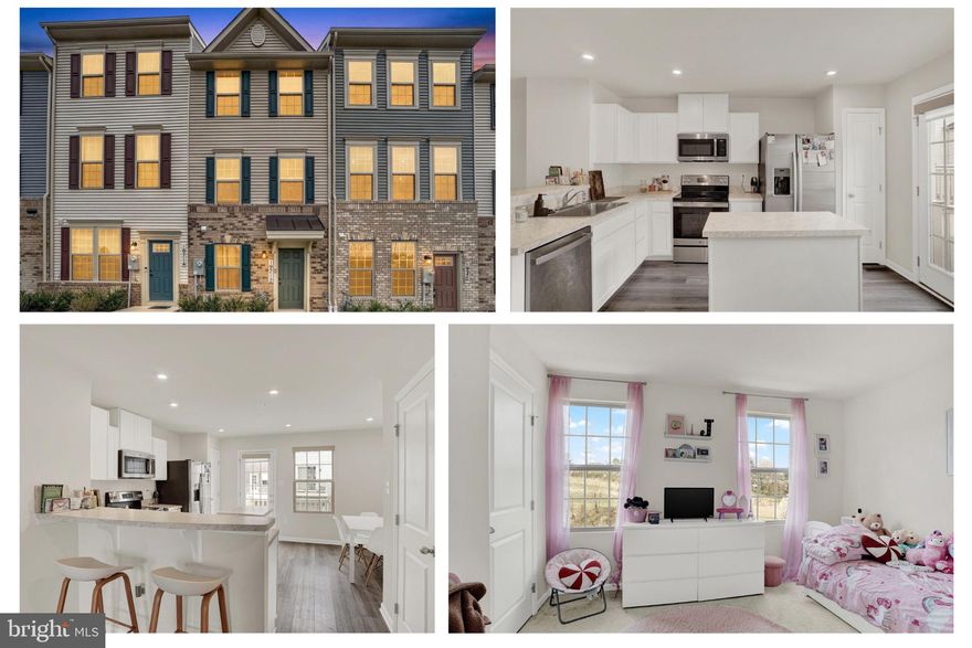 Welcome Home to 19712 Preservation Mews Montgomery, MD

Built in 2023 by Ryan Homes, this stunning townhome offers the space, style, and fresh-start energy your family has been searching for. With 3 bedrooms, 3.5 bathrooms, and thoughtful design throughout, this home is move-in ready.

The main level features an open-concept layout with hardwood-style flooring flowing from the living room through to the kitchen. The chef-inspired kitchen boasts white shaker cabinets, stainless steel appliances, quartz countertops, and a breakfast bar perfect for casual meals. A dedicated dining area rounds out the space beautifully. The living room offers endless possibilities and when the weather warms, step out onto your private balcony for your own outdoor escape.

Upstairs, three generously sized bedrooms give every member of the family their own retreat. The primary suite is spacious and sun-filled, while the additional bedrooms are ready to become whatever your family needs guest room, home office, or playroom. With 3.5 bathrooms, mornings run smoothly and everyone gets their space.