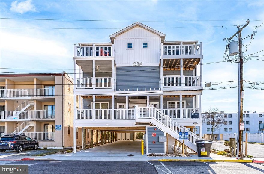New, fully furnished 3 bedroom, 3 bathroom condo in Ocean City! This bright, spacious oceanblock unit is the perfect beach home and features luxury furnishings and finishes, open floor plan kitchen, dining and living room, as well as patio for enjoying the ocean breeze.  Condo has private covered parking and electric car chargers.   Come make this amazing beach home, your home!