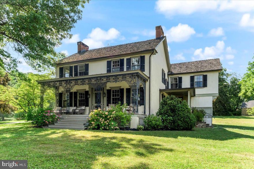 UNIONVILLE CHADDS FORD SCHOOLS and priced below appraised value!!!  The  Jacob Hayes House c. 1841 is a historic home that sits on a total of 4.5 acres.  This turn key 4 bedroom, 3.1 bath home is loaded with a blend of modern conveniences  and historic architectural details.  As you walk in the house you will see curved plaster walls, period hardware, deep window sills, pockets doors, old growth hardwood floors and 6 fireplaces.  In addition, there is a modern kitchen with large center island, open concept eating and living area and tons of built ins  in the formal dining and living rooms.  Outside you will see 3 covered porches including a large front porch with period ironwork.  The full finished basement boasts wet bar, exposed stone walls, radiant heat flooring and  wine storage.  On the second floor is a gorgeous master suite with walk in closet and built-in storage, sitting room with laundry and bathroom with Japanese soaking tub, large tiled shower and beautiful vanity.  In addition, there is a barn with a full loft, electric, water and room for 2 stalls,  There is also an invisible fence on the 3.5 acre parcel. An added bonus to this property is that you have 1.3 acres of Brandywine Creek frontage right across the street to swim, kayak or to just enjoy the water views.  The property is just minutes from the towns of Kennett Square and West Chester. Come out and see this absolute gem!