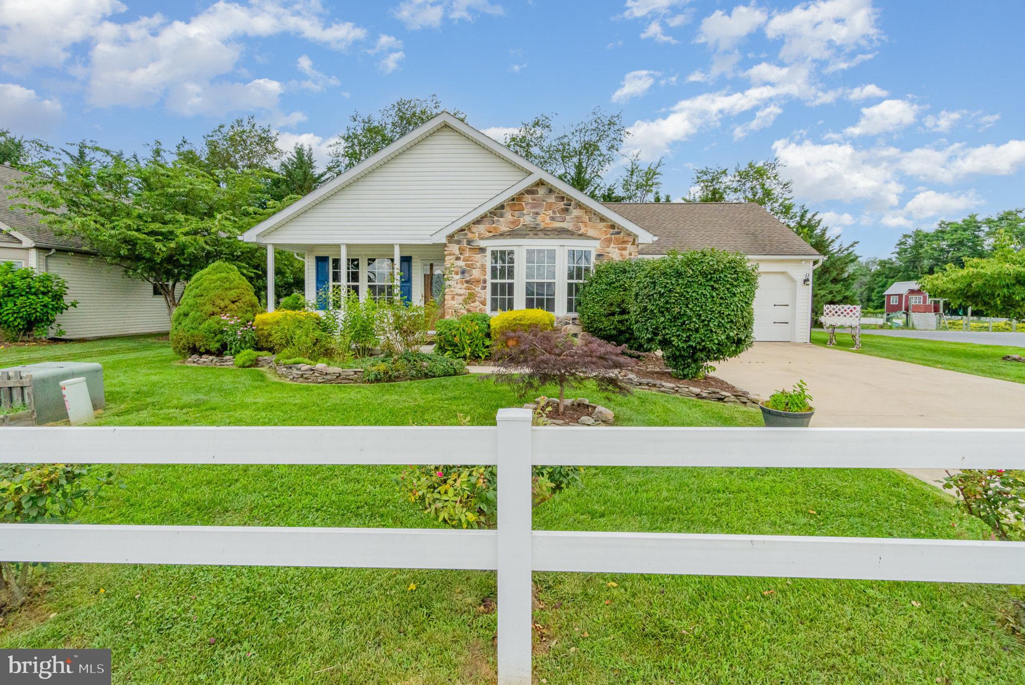 Welcome to easy, one-level living in the heart of Country Manor, a desirable 55+ community in Shippensburg! This well-maintained freshly painted throughout, including walls, ceilings, and kitchen cabinets. Carpets cleaned. 2-bedroom, 2-bath ranch-style home offers 1,441 square feet of thoughtfully designed space, including a bonus den ideal for a home office or guest space.
Step inside to an open-concept layout featuring a cozy gas fireplace, stylish laminate plank flooring, and recently painted kitchen cabinets. Enjoy morning coffee or evening relaxation on the private back patio, just a short walk from the community clubhouse.
The clubhouse is a true neighborhood gem—complete with a fully equipped fitness center, resident-use kitchen, library, and a warm, inviting community room with a fireplace. Just beyond, a stocked fishing pond provides a tranquil setting for quiet reflection or an afternoon of catch-and-release.
Additional highlights include:
Attached 2-car garage with inside access
Easy-care vinyl siding and freshly power-washed exterior
Central A/C and efficient natural gas heating
Low-maintenance land lease living at just $583/month
All of this, conveniently located near I-81, local restaurants, and shopping. Don’t miss this opportunity to live in a peaceful, amenity-rich neighborhood where community and comfort come together.