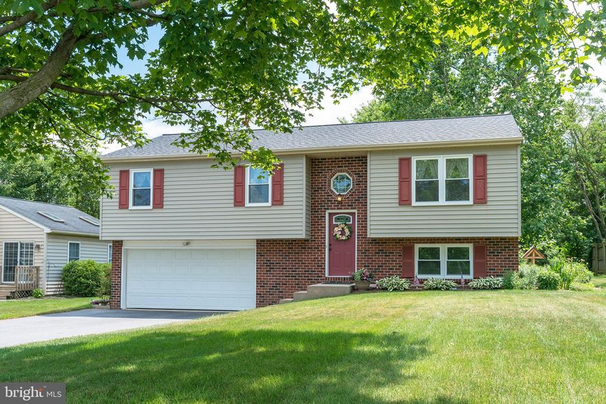 Adorable single home in Penn Manor School District. 1/3 acre flat backyard with gazebo/swing and mature shade trees. Sunny updated white kitchen with subway tile back splash, pantry, and all appliances. Dining area off kitchen with patio doors out to oversized deck. New automatic awning. New bathroom with marble vanity, skylight, and new tub/shower. Finished lower level family room plus another full bathroom. New HVAC in November 2018. Oversized 2-car garage. Tilt-in windows. New roof... Such a sweet home just outside of Millersville..