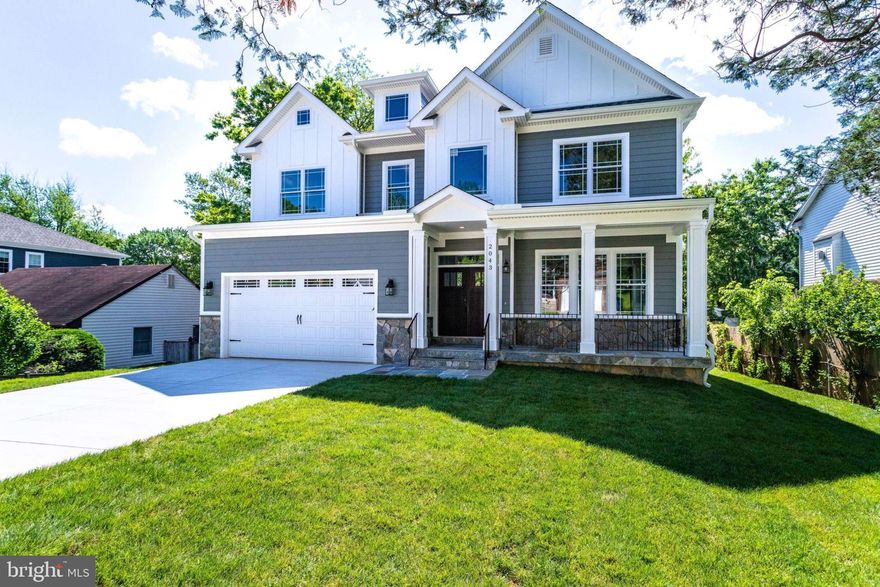 Gorgeous design and extraordinary craftsmanship is evident in the many unique and thoughtful features found in this 6 bedroom, 5-bath, Located in one of Falls church's most sought-after neighborhoods this home has raised the bar for luxury within this price range.The entry level features sand-in-place hardwood floors, as well as a gourmet chefs kitchen, large  family room with  gas fireplace, dining room and connecting butler's pantry, sun-lit formal living room,Office/bedroom,full bathroom, mudroom/ All trimmed with beautiful custom millwork. The second floor, complete with hardwood flooring in the hallway and master bedroom ,  The master suite has spacious his/her closets, and sumptuous bathroom/spa combination. The three, large adjoining bedrooms each have their own  windowed  bathrooms and smartly designed closets spaces. The lower level is completely finished with MEDIA ROOM room, recreation room and 6th bedroom and full bath. Large deck over looking the back yard and basket ball court. Close to all the amenities ,shopping, schools and major highways.