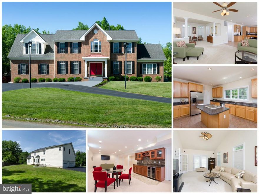 Incredible value for this 5k+ Sq Ft custom home on a nice corner lot! Built to entertain w/Family Rm & Great Rm off gourmet kitchen perfect for gatherings. Finished basement w/large rec rm, wet bar, wine fridge+storage. Master suite w/sitting rm+built-ins. Features wood blinds, crown molding, gas fireplace, SS appliances, granite, 3-car side load garage+more. Well maintained by meticulous owners.