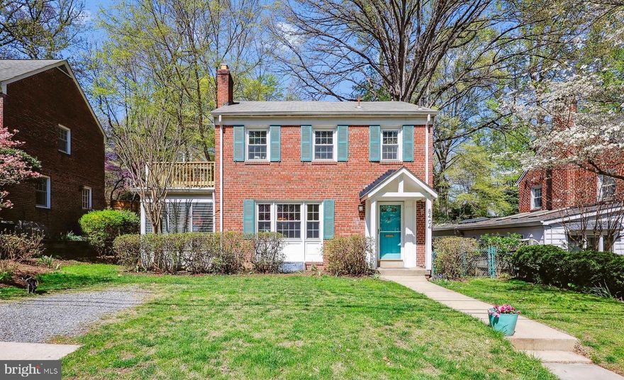 Situated in the sought-after neighborhood of Sligo Park Hills, this beautifully updated all-brick Colonial offers the perfect blend of classic charm, character, and modern convenience. Just a short stroll to two parks with scenic nature trails and playgrounds—and only minutes from downtown Silver Spring and Washington, D.C.—this location truly can't be beat.

Step inside to a warm and inviting living room featuring a cozy wood-burning fireplace, freshly painted walls, and recently refinished, gleaming hardwood floors throughout. The spacious formal dining room is perfect for gatherings, while the light-filled sunroom provides a peaceful spot to relax and unwind.  This level also offers a convenient powder room that has been fully remodeled. The thoughtfully designed side addition offers extra space for a private upper-level balcony off the primary bedroom—an ideal retreat for your morning coffee or evening escape. Upstairs you will find 2 additional bedrooms and a renovated full bath. The lower level provides additional living space, the laundry area, a cedar closet, and a great work space with even more storage.

Additional features include a brand-new furnace, updated replacement windows, and a beautiful, well-maintained yard with mature landscaping. This home checks every box—location, comfort, and timeless style. The Sellers will review any/all offers on Tuesday, April 15th.