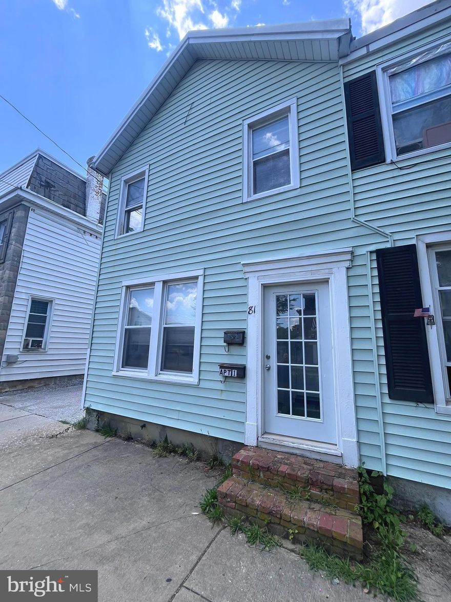 Affordable 2nd floor 2 Bed/1Bath apartment walking distance to McDaniel College!  The property features a new furnace with central AC, off street parking and an in unit washer/dryer.  Pets are considered on a case by case basis and good credit with 600 minimum credit score is a must.