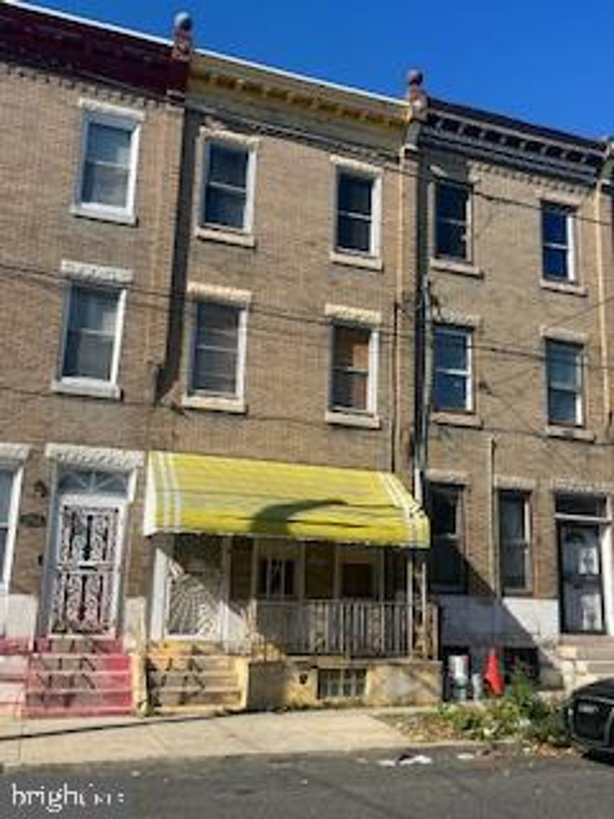 Investors! Development opportunity! Strawberry Mansion 3 story home with basement and rear yard space. Walking distance to all transportation, Fairmount Park, stores , restaurants, East Falls and more.  Gutted to the studs & reframed. New roof.  New 200AMP electric service. Ready to finish with your rehab designs.