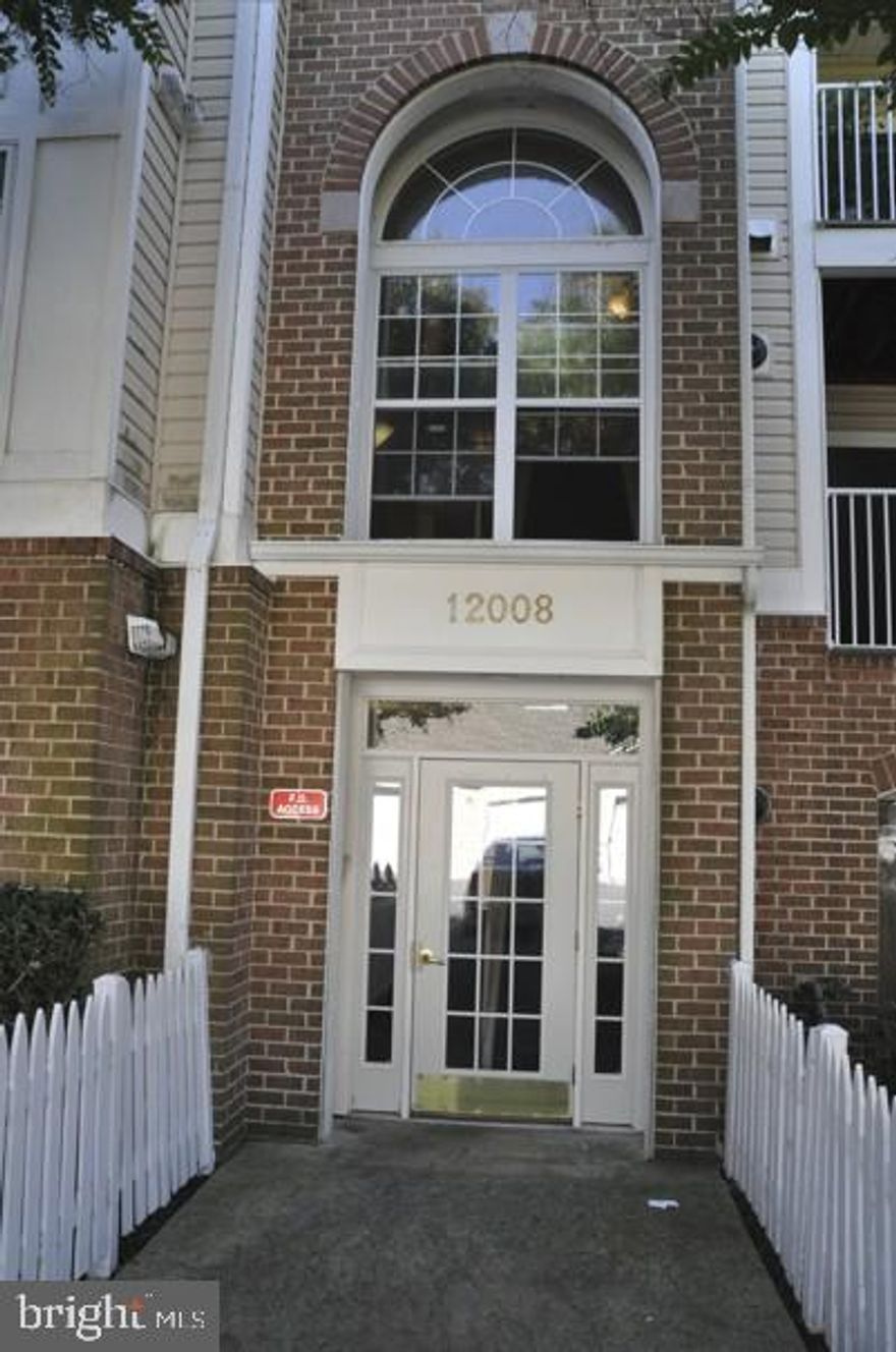 Incredible light filled top level condo. This fantastic 2 BR, 2 BA corner condo has views of the trees. Enjoy the screened-in private balcony, large master bedroom with a walk in closet and attached master bath with an oval soaking tub. Kitchen - totally revovated - new refrigerator, countertop, dishwasher, stove, microwave. Condo fee includes water and exterior maintenance. 2 parking permits. Washer and dryer inside the unit. Close to shopping, entertainment incl Wegman's. Vacant.