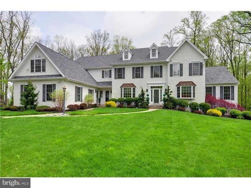 Majestically sitting on a premier cul de sac lot in pastoral Charlestown is this spectacular built home by Emma Builders.  Masterfully built of superior craftsmanship and detail from the gracious foyer, striking formal living room, cherry library and exquisite dining room to the cozy fireside family room, fabulous epicurean kitchen and grand conservatory room .  There are 5 bedrooms, 4 full baths and both formal and informal powder rooms.  The master suite with his and hers baths and lovely step down sitting room has amazing custom closets (1 is 5th bed). The walk out finished lower level has a second gorgeous family, office area and a 6th bedroom and full bath.  The unbelievable private and beautiful grounds features a 2 tier patio with built in grill, bar and fireplace surrounded by lush specimen plantings, complete with approved Helicopter site.  This is truly an amazing property to experience- too beautiful for words.  NEW HOUSE GENERATOR. This home has had full stucco remediation.