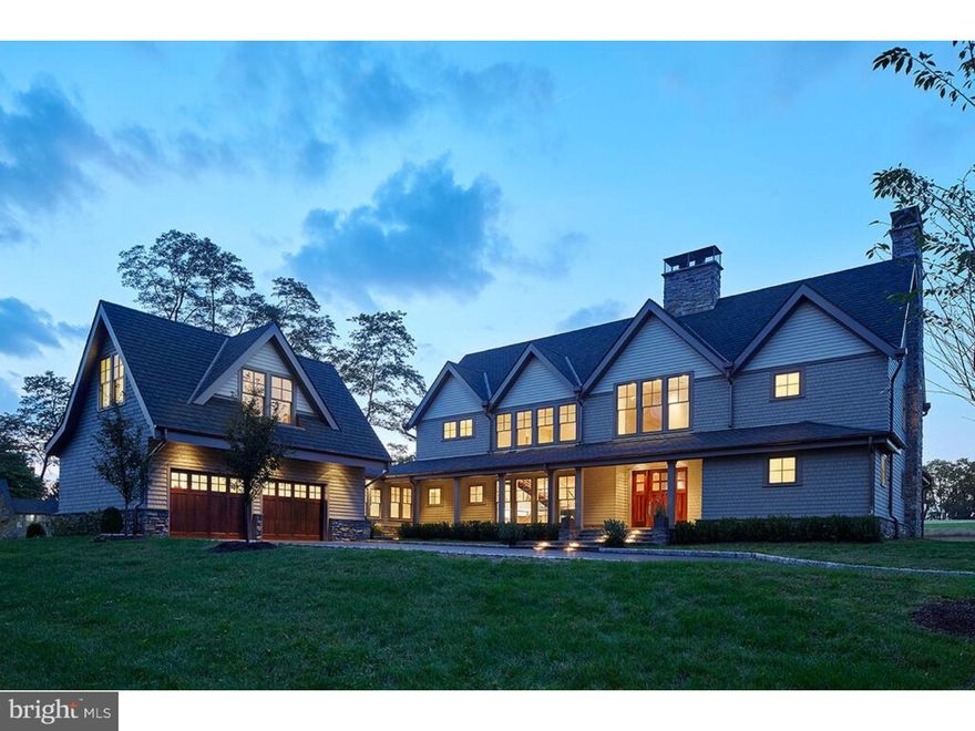 We are very proud to present this exquisite, brand new home, ideally located on the 8th hole at The Philadelphia Cricket Club's historic St. Martin's golf course. No expense has been spared in the design and creation of this fabulous residence. Sited on one beautifully landscaped acre, surrounded by 37 acres of green space recently preserved in perpetuity by The Natural Lands Trust, at the edge of Fairmount Park.  The outstanding open floor plan offers 6350 square feet on three levels.  Enter a spectacular foyer with fireplace, living room, dining room, fabulous gourmet kitchen features Poggenpohl cabinets, Sub Zero refrigerator/freezer, wine cooler and ice maker, Wolf duel fuel range with double ovens, hood and microwave, Bosch dishwasher. Luca di Luna stone perimeter counters, backsplash, and Cardosa stone island. Large mudroom leads to private guest suite over the two car garage. First floor master or guest suite overlooking the golf course. Your choice! Dramatic stainless staircase leads to the second floor offering yet another luxurious master suite with soaring ceilings, generous walk-in closets, fireplace and a marble bathroom equipped with all the amenities one could ask for. Large family room with fireplace and balcony, two additional bedrooms with en suite baths complete the living spaces. The lower level is a paradise offering 1600 square feet additional finished space including recreation area, media room, wine cellar with adjacent tasting area, gym, and full bath. Outdoor entertaining or just relaxing is a natural on flagstone terraces and porches on front and rear of the property. Last and certainly not least, is the 10 year real estate tax abatement.  This is truly a unique opportunity to enjoy a world class sports facility, hike or bike in the wilderness of the Wissahickon trails, all the time just a short walk to Chestnut Hill shopping, restaurants, schools and a short train ride to Center City.