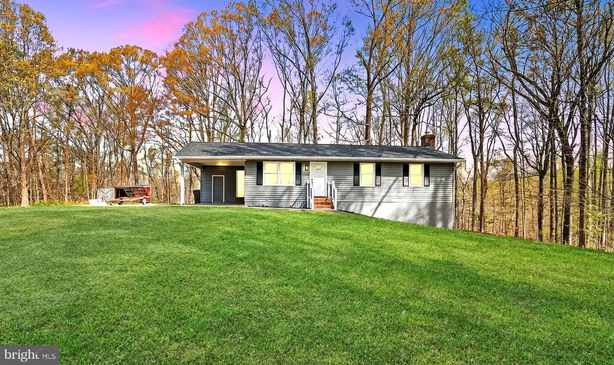 NEWLY RENOVATED & TURN-KEY! Exceptional opportunity to own a fully remodeled Rambler  in this peaceful 5 Acre property. This top-to-bottom transformation features a bright, open floor plan. New Kitchen with updated cabinets and modern quartz countertops, New Bathrooms, New Roof, New HVAC, New Deck, New gutters. This  Multi-functional rural modern home shines with new recessed lights throughout. This home offers the perfect blend of peace and comfort.  Basement bed room NTC—don't miss out on this incredible value!