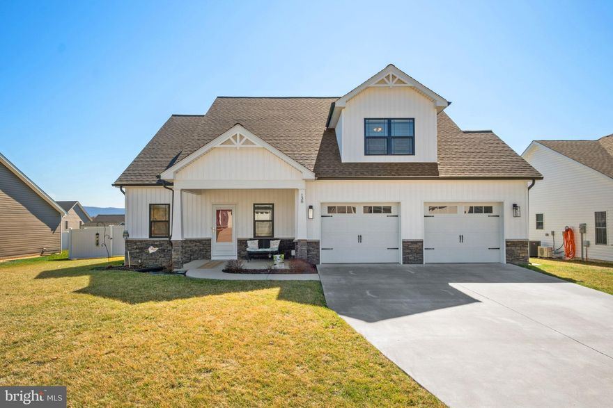 Say Goodbye to High Electric Bills! This stunning 2020-built home in the Bridgeport community offers a rare "inflation-proof" lifestyle. Equipped with a high-capacity Solar Panel system, this residence is designed to deliver a near-zero electric bill, putting hundreds of dollars back in your pocket every month.

Experience true main-level living with an open-concept layout, featuring a gourmet kitchen with granite countertops, a large center island, a half bath, an office, and a primary suite sanctuary. The second floor offers three additional spacious bedrooms.

The outdoor living space is a private retreat. Relax on the screened-in rear porch while taking in the Blue Ridge Mountain views, or entertain on the custom brick-paved patio. The backyard is fully enclosed by a professional privacy fence, ensuring total seclusion. Storage is a breeze with the oversized 2-car garage, offering extra depth for a workshop or large vehicles.

Located in Augusta County for significantly lower property taxes than the city, yet just minutes from Waynesboro’s best shopping and dining. Low HOA, peak energy efficiency, and breathtaking views—this is the smartest move on the market!