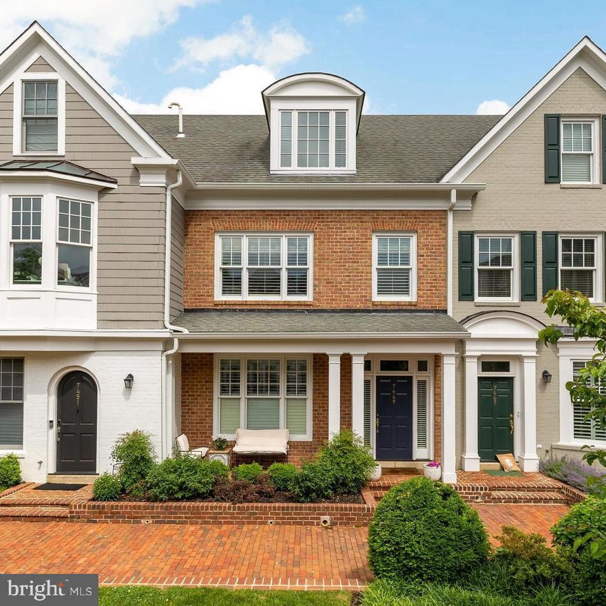 OPEN HOUSE SCHEDULED FOR JULY 27 HAS BEEN CANCELED.  
Beautifully Renovated Townhome in the Heart of Downtown Bethesda! With walkability to Metro, groceries, restaurants,, shops and parks, this home offers the ultimate in low maintenance urban living. Stylish and sophisticated, this 3-bedroom, 3.5-bath residence has been impeccably updated from top to bottom with a designer’s touch. Each bedroom features its own en-suite bath, and the home showcases refinished hardwood floors throughout, fresh designer paint, and high-end finishes at every turn. The gourmet kitchen is equipped with a Sub-Zero refrigerator and wine cooler, Bertazzoni gas range, and new Caesarstone quartz countertops—perfect for everyday living and entertaining.

Enjoy the privacy of your own two-car garage, a private patio just off the kitchen (complete with gas hookup for grilling), guest parking, and a desirable location centered in a beautifully landscaped courtyard. Despite being right in the middle of downtown Bethesda, the home is quiet and peaceful for such a central location. Open concept living and dining spaces flow beautifully for entertaining, while the lower level provides generous storage and flexible space. The home is equipped with a multi-zone HVAC system for customized comfort throughout. Truly move-in ready and not to be missed!