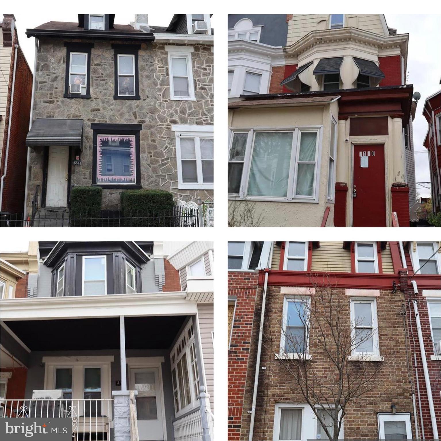 A stellar investment opportunity awaits a savvy investor! Don't let this chance slip by! Acquire a collection of 72 parcels situated in sought-after areas of Northwest Philadelphia! This portfolio encompasses 72 residential units, boasting a diverse array of styles, with sizes ranging from cozy 2-bedroom homes to spacious 6-bedroom dwellings. Enhance your investment collection effortlessly, as many units are already occupied by tenants and generating substantial income. These properties are highly desirable due to their convenient access to local amenities and public transportation, ensuring a steady stream of long-term tenants. Enjoy the ease of watching your profits grow. These units are available for purchase as a complete set of 72, The entire collection of 72 parcels is priced at $12,600,000. Seize what could be the transaction of a lifetime! Note that proof of adequate funds is a prerequisite for any offer to be taken to the seller.