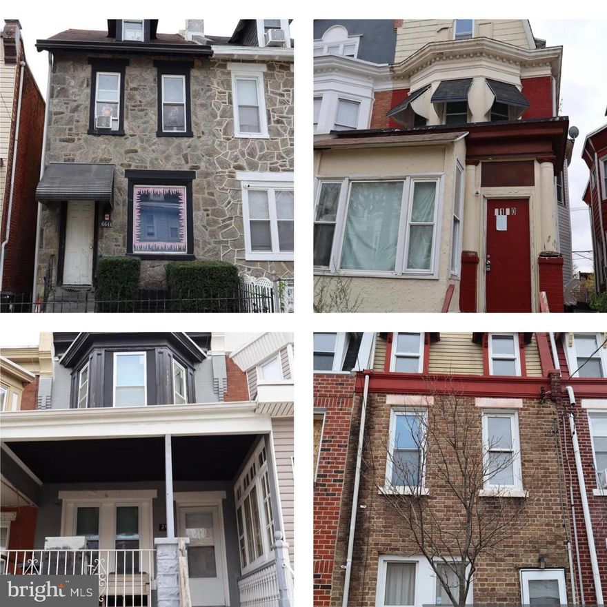 A stellar investment opportunity awaits a savvy investor! Don't let this chance slip by! Acquire a collection of 72 parcels situated in sought-after areas of Northwest Philadelphia! This portfolio encompasses 72 residential units, boasting a diverse array of styles, with sizes ranging from cozy 2-bedroom homes to spacious 6-bedroom dwellings. Enhance your investment collection effortlessly, as many units are already occupied by tenants and generating substantial income. These properties are highly desirable due to their convenient access to local amenities and public transportation, ensuring a steady stream of long-term tenants. Enjoy the ease of watching your profits grow. These units are available for purchase as a complete set of 72, The entire collection of 72 parcels is priced at $12,600,000. Seize what could be the transaction of a lifetime!  Note that proof of adequate funds is a prerequisite for any offer to be taken to the seller.