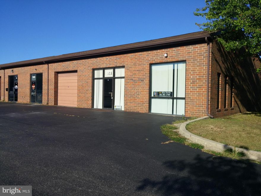 1,500 Sq. Ft. Warehouse Condo with  built-out with 4 Offices, 1 Conference Room and 2 bathrooms with handicap access..Cam Included, Climate controlled, Tenant pays Rent & Utilities only!!!Shows well ready to move in!!!!!!!!!!!!