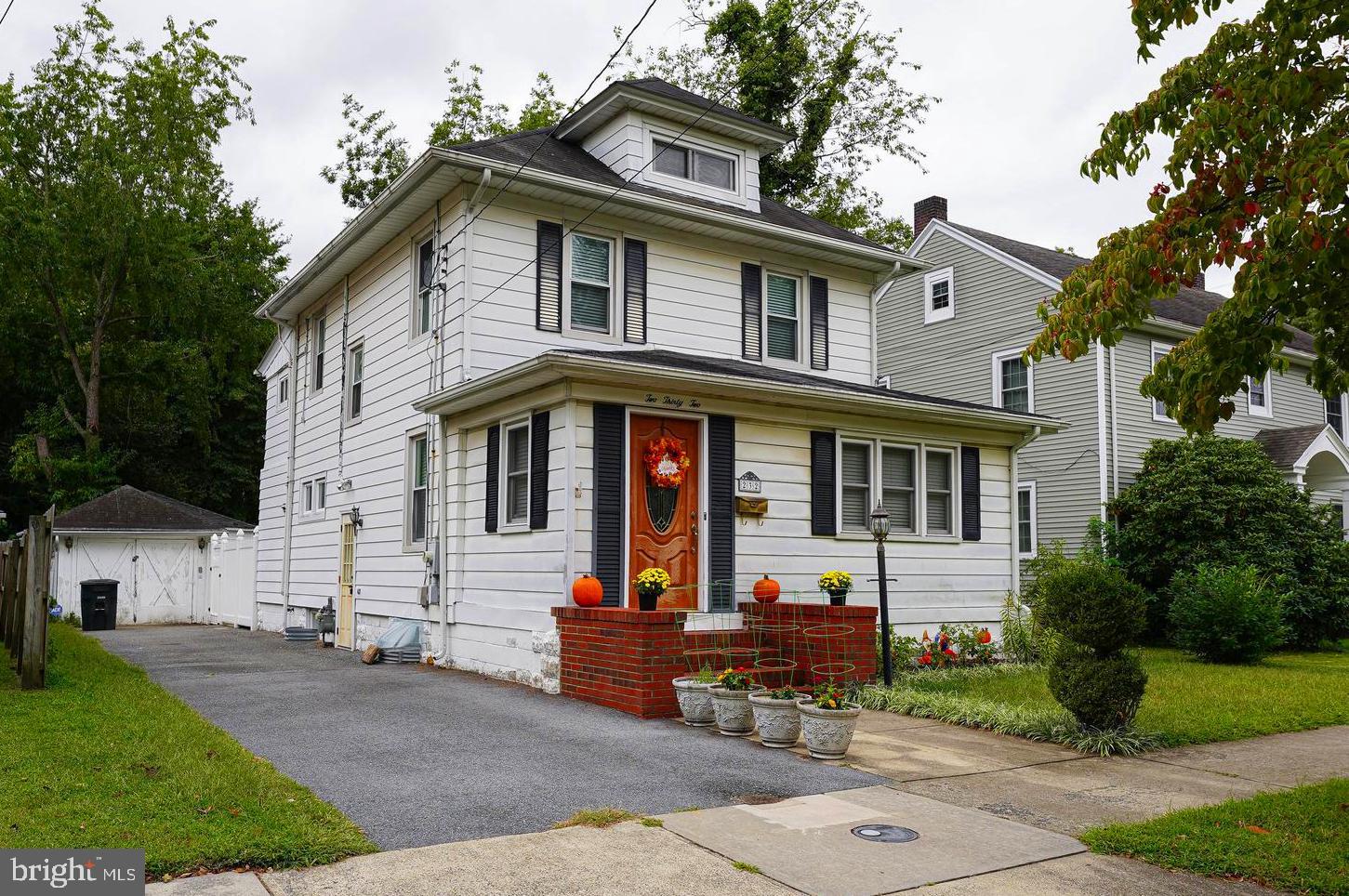 Just listed + priced to move! 3BR/1.5BA American Four-square colonial w/basement + detached garage in Salisbury's beloved Camden Avenue District. Incredible location - minutes to unique shopping, dining, + community events - Salisbury City Park + Zoo, Downtown Salisbury, University, and PRMC TidalHealth. Homeowner has recently had some updates done - including a new bathroom, deck, + more! Great floorplan - welcoming foyer, cozy den, nice-sized living room + formal dining room - both with hardwood floors. Roomy kitchen + breakfast room w/ceramic tile flooring + warm wood walls - leads to the private, fenced back yard. Half bath completes the 1st floor. Warm natural heat gas for these upcoming chilly autumn evenings. Upstairs, primary bedroom offers a sitting/dressing room w/ an oversized cedar-lined closet, built-in shelving, ceiling fan. 2 additional bedrooms, and the new full bath - ready for you to enjoy! Tons of storage in the basement + the attic. Permanent stairs to the floored attic with vaulted ceilings. Sizes, taxes, distances approximate.