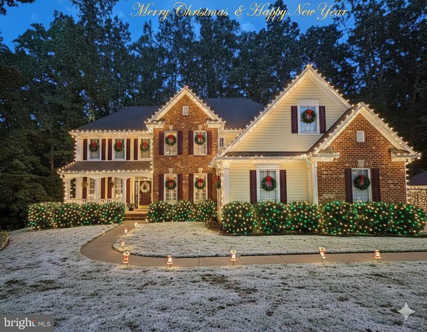 Welcome to your Custom Built Home! Where your heart will be the moment you step inside this stunning former model home built by Tom Sagan -In Sawhill Subdivision.
This Grand 3 level residence features 3 spacious master suites—1 on each level—each offering privacy, comfort, and style. Enjoy new carpet and fresh paint (just 2 years old), complemented by gorgeous hardwood floors, 9-ft ceilings, and exquisite coffered, crown, and dental molding throughout.
Natural light abounds with an abundance of windows showcasing the peaceful, private wooded backyard. Wood plantation shutters provide elegance and privacy.
Calling all chefs and entertainers to this huge kitchen!
The oversized kitchen is designed for gatherings large or small. Highlights include a full-length island/bar with seating for 5–6, built-in office desk, TV and glass-front cabinetry to showcase your finest Tupperware dishes.
Each of the 5 oversized bedrooms features walk-in closets and private full baths w/crystal chandeliers —all with comfort high-rise toilets.  65" & 75" TVs for all the Bedrooms and entertainment areas will convey with your purchase .  There are also 2 additional half baths for guests.
Upstairs, the luxurious master closet extends over the two-car garage and includes custom built-ins—a dream space for shoe lovers!
The sun-drenched walk-out basement is fully finished, offering flexible living space that might just make it hard to choose which level to call your favorite?
Outdoors, you’ll find: A wrap-around Trex deck on the main level
A large side yard  perfect for a future pool, garage or play area!
A charming front porch, ideal for morning coffee or stargazing at night on the cul-de-sac! 
New Heat Pump 2025 This is an exceptional home is ready for a Quick Move In.