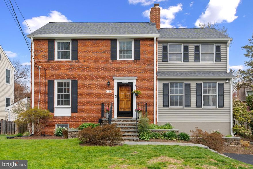 Absolutely charming colonial in Overlee Knolls! This classic brick home has been thoughtfully expanded and beautifully updated to blend timeless Arlington character with modern space and comfort. Enjoy a prime North Arlington location - only 3 blocks to local favorite Westover for quaint main street vibes featuring beloved area shops (The Italian Store, Ayers Hardware & more!), restaurants, library, post office, and year-round farmers market! This home is nestled on a beautiful verdant lot on a quiet tree-lined street. Step from the stately stone porch through the unique mesquite wood door (from Tubac, AZ) to the inviting interior with newly refinished hardwood floors, fresh neutral paint, and new upscale light fixtures throughout. On the main level you'll find a living room with cozy wood-burning fireplace ready for those chilly nights, and a spacious sunlit family room where you can spread out and relax! Off the separate dining room is a butler's pantry with storage galore! The bright and airy kitchen boasts expansive granite countertops, premium stainless steel appliances, custom cabinetry, stylish backsplash, pendant lighting, a gourmet 5-burner gas cooktop, and plenty of room to gather with family and friends. Upstairs, the primary bedroom features a stunningly renovated ensuite bathroom with chic new tile, marble-topped vanity, elegant gold fixtures, and walk-in shower. Three more generously sized bedrooms offering built-in closet shelving and new ceiling fans, as well as a recently updated full hall bath complete the upper level. The finished basement features stylish LVP flooring, a newly refreshed full bathroom (new vanity, light, mirror, paint & flooring), and screams possibility - family room, guest room, home gym, storage? You choose! Outside is an entertainer’s paradise with a huge screened-in porch waiting for you to while away the hours with friends and family, unwind with a glass of wine, or enjoy dining in the fresh air. With the built-in infrared heaters, you'll be able to use it nearly year-round! The backyard is completed with more deck space, a large stone patio, and plenty of green space for gardening or play! Additional recent updates include: brand new driveway (2025), newer roof (2022), many newer windows (2023), and newer appliances (dishwasher - 2022, oven/range - 2020, refrigerator - 2020). If location is everything, then you have it all with this special home! Just a quick 10-15 min walk from East Falls Church metro station (Orange and Silver lines), with easy access to I-66, Route 50, Route 495, and W&OD bike trail, and convenient to a host of parks (Madison Manor Park, Bluemont Park, Westover Park & more) and shopping (Westover, Lee-Harrison shopping center, Langston Blvd., Wilston Plaza, etc.), everything is close at hand! Historic Arlington charm, a quiet neighborhood retreat, and close proximity to top schools, parks, shopping, and commuting - it is easy to see why this lovely home hasn’t been on the market in nearly 40 years! Don’t miss this opportunity to make it yours!