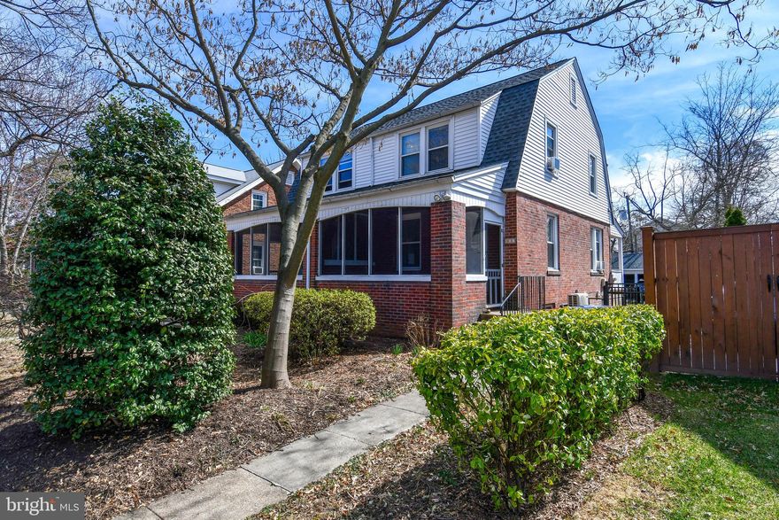 Wonderfully updated duplex in a prime location!  Recent updates include white shaker cabinets w/stainless appliances, quartz counters, gas cooking and recessed lighting.  Brand new full bath and a finished Den on the lower level.  Hardwood flooring throughout main & upper levels.  Fenced-in backyard AND a garage space behind property (part of a 5-garage shared with adjacent properties). Tons of bungalow style charm with craftsman wood trim , moldings and arched doorways. Lawn Service included in rent. What a convenient location! Walk to metro, multi shopping centers, restaurants, library and parks. Ready for immediate occupancy.