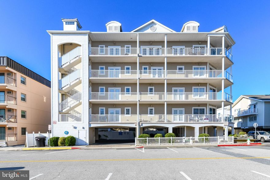 Absolutely stunning 4 bedroom 3 1/2 bath condo located in desirable North OC boasts over 2000 sq ft of luxury living. Beautifully Furnished and decorated. Huge wrap around balcony offers wonderful Ocean views. Chefs kitchen with chipped marble tops/white custom cabinetry/stainless appliances including ice maker and separate beverage fridge complete the package for grand entertaining. Sumptuous Master Suite and Luxe Bath feature bright sunny south exposure and direct private access to the balcony. Junior Master with private and 2 More spacious guest rooms with jack-n-jill bath allow for large gatherings family and friends. Powder Room located off the Living/Dining areas is a welcome convenience for guests as well. Lots of windows make this beach retreat a happy place to live and play at the beach. Elevator opens up to a Private Foyer before you enter into the unit. 3 Assigned covered parking spaces/beach toy storage and Secured Lobby add to the ease of living at the Ocean.