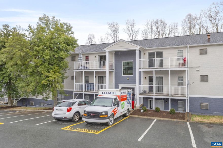 Investor alert: One-bedroom, one bathroom unit in Barracks West Condominiums. Unit has its own laundry.  Condo fees include: pool, trash, gas, water/sewer.  There is also a play ground, & fitness center.  The community is updating its fitness center and pool, and is working towards a new clubhouse.  A mile from the Barracks Road shopping center, and 2 miles to the JPJ arena.  Tenant Occupied through 05/31/26 @ $1350 per month.  Please allow 48 hour notice for showings.  Property sold AS-IS.,Formica Counter,Wood Cabinets