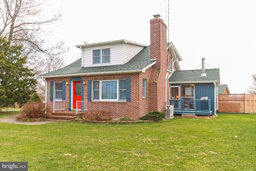 Absolutely Beautiful 4 BR Cape Cod, 2 full baths with office that  sits on a  Gorgeous  lot with 2 car Detached Garage.. This home has the charm of the older home with lots of modern updates.  Large LR with hardwood floors and  Stunning  Stone wood burning fireplace.   Kitchen has been totally remodeled with new appliances and granite counters.  First floor laundry and screened room.  Brand new septic in 2017 New roof 2016. Freshly painted and so much more.. A must see!