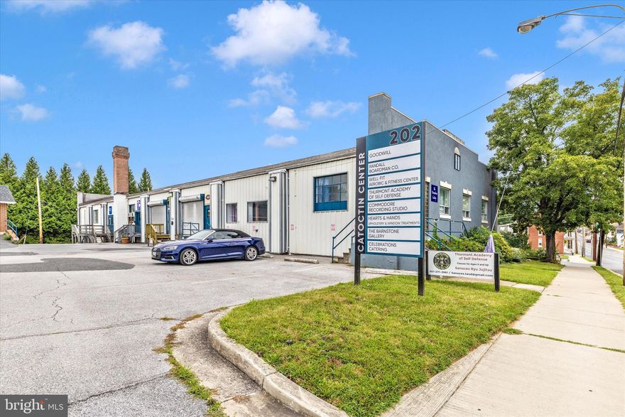 For Lease – 202 E Main St #B, Thurmont, MD
±2,000 SF Flexible Commercial Space with Loading Dock & Street Frontage
Prime commercial lease opportunity in the heart of downtown Thurmont! This versatile ±2,000 SF space offers excellent visibility along E Main Street, perfect for retail, light industrial, or service-based businesses. The unit features open, adaptable floor space, a convenient loading dock for easy deliveries, and prominent street frontage for signage and customer access. Ample parking and easy access to major routes make this location ideal for a variety of uses.

Highlights:
±2,000 SF open, flexible layout
Loading dock and rear access
High visibility along E Main St with steady traffic
Suitable for retail, showroom, studio, or light warehouse
Convenient downtown location close to shops, dining, and Rt 15
Bring your business to this high-traffic, accessible location and join the growing Thurmont commercial community!
