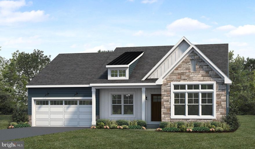 To be built Perry model by Landmark Homes. This charming one-story home features 2 bedrooms and 2 full baths with optional flex space to be used for either a study or a third bedroom. The kitchen, offering plenty of counter space and storage, opens to a great room with the option for a cathedral ceiling. The private owner’s suite features a bedroom with optional tray ceiling, a private bathroom, and an oversized closet. *This listing is a representation of what can be built in this community.* *Price includes base lot cost and base home price only.*