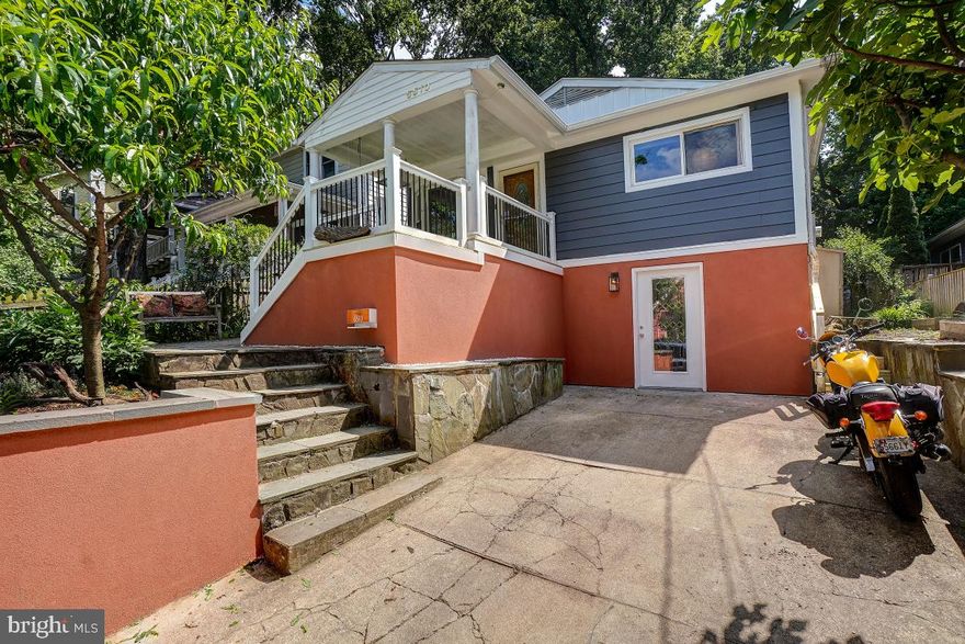 Craftsman style bungalow in Tacoma Park, a DC suburb just over the line in Maryland, with a small-town feel, eco-friendly reputation, expansive urban forest and rolling hills. The main level has 4 bedrooms and 2 full baths (1 is the primary bedroom with en-suite bath), living room, family room with fireplace, nice-sized kitchen with island and a sunroom that opens to tiered patios. Lower level is an in-law suite with family room, kitchen, 2 bedrooms, 1 full bath and laundry room. Backyard has large patio area with pavers, perfect for cooking out, entertaining or just relaxing and enjoying the country-like setting of Allegheny Avenue.

6510 Allegheny is close to parks, playgrounds, restaurants, public transportation and the very popular Takoma Park Farmer’s Market, where you can find fresh, local produce, as well as breads, pasture raised meats, artisan cheese, eggs, baked goods and more, all sourced from farms located within a 125-mile radius. All of this a quick Metro ride to downtown DC.