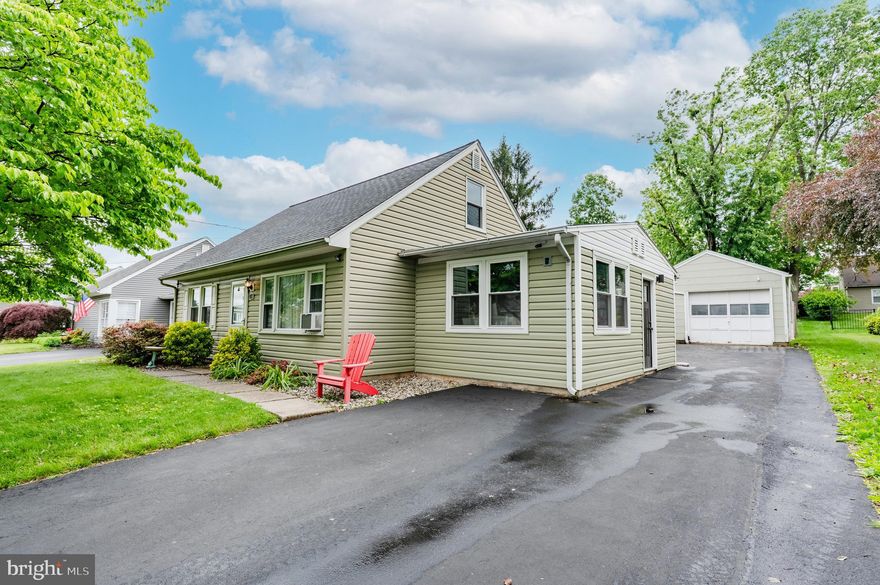 Welcome to your dream home! This stunning 4-bedroom, 1.5-bathroom Cape Cod in the heart of always-desirable Palmer Township blends classic charm with modern upgrades. Step inside to discover a brand-new eat-in kitchen featuring sleek GE Profile stainless steel appliances, perfect for culinary enthusiasts. The spacious first floor boasts a large living room, elegant dining room, a versatile bedroom, a fully renovated bathroom, and an enormous 3/4-season room ideal for year-round relaxation. Gleaming hardwood floors and recessed lighting create a warm, inviting ambiance throughout.
Upstairs, you’ll find two generously sized bedrooms and a beautifully updated half bathroom, offering ample space and comfort. This home is truly move-in ready with a new roof, new windows, and renovated bathrooms ensuring peace of mind for years to come.
Outside, the fully fenced yard is a private oasis, complete with a concrete patio, an oversized detached 1-car garage, and a charming stone space featuring a Solo Stove fire pit and built-in swinging chairs—perfect for cozy evenings and entertaining guests.
Don’t miss this rare opportunity to own a meticulously updated home in Palmer Township! Schedule your showing today and experience the perfect blend of style, comfort, and functionality.