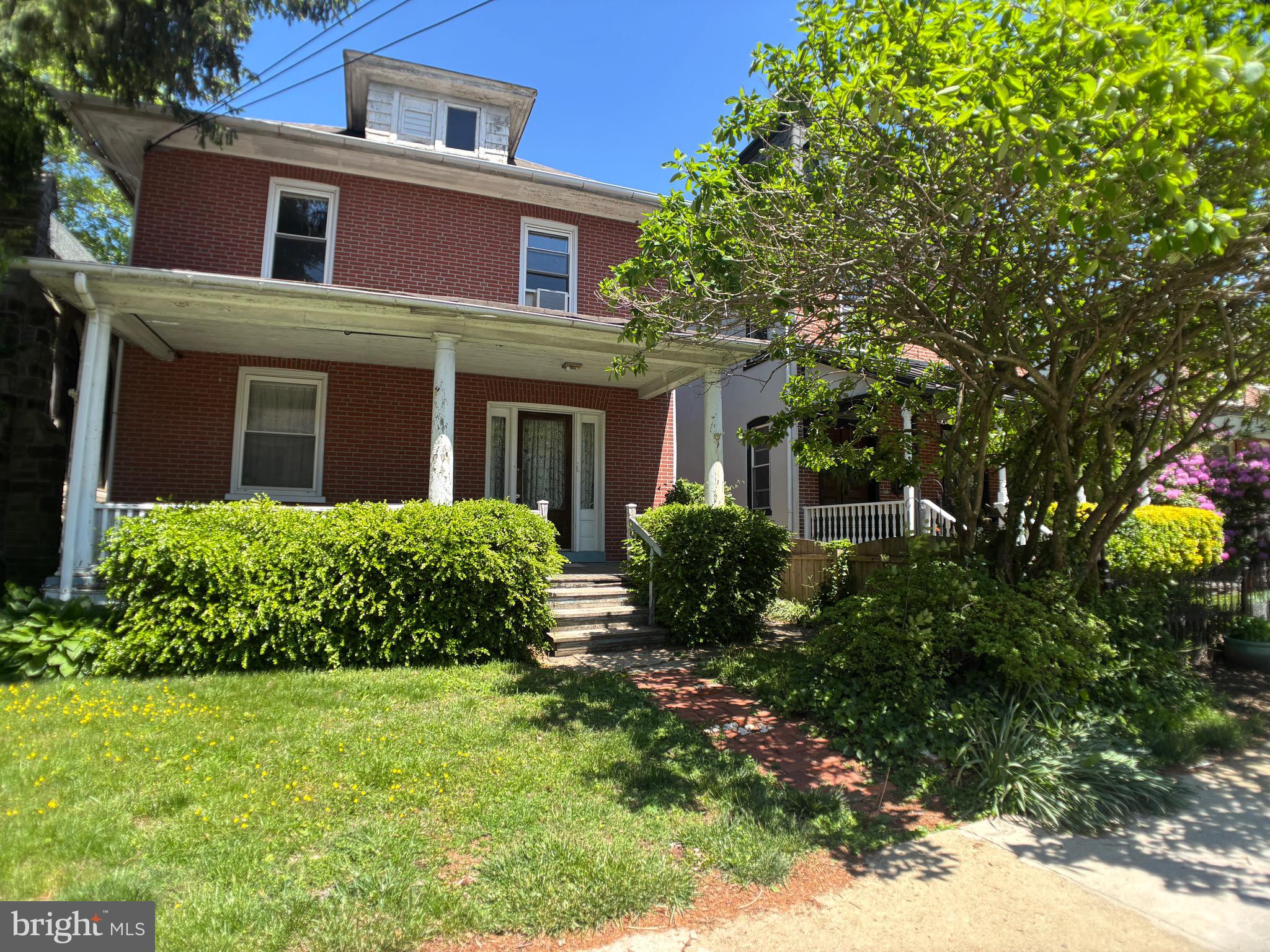Charming home available now in the heart of downtown Media! This rare gem offers unparalleled access to the town’s renowned restaurants, unique shops, and community events. With a 92 Walk Score, you’ll enjoy the ultimate convenience of having everything you need right outside your door. Featuring a covered front porch, hardwood floors, a cozy brick fireplace, and a dining room with a bay bump-out, this 3-bed, 1-bath home is full of character. The backyard porch, spacious attic for storage, and second-floor laundry add even more appeal. Homes this close to Media’s buzzing downtown are hard to come by—don’t miss your chance!